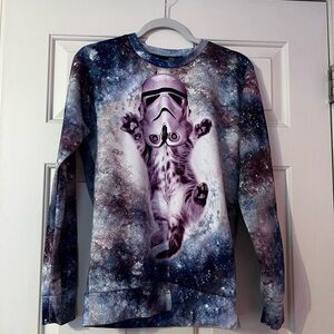 Woman’s Galaxy Cat Stormtrooper Sweatshirt